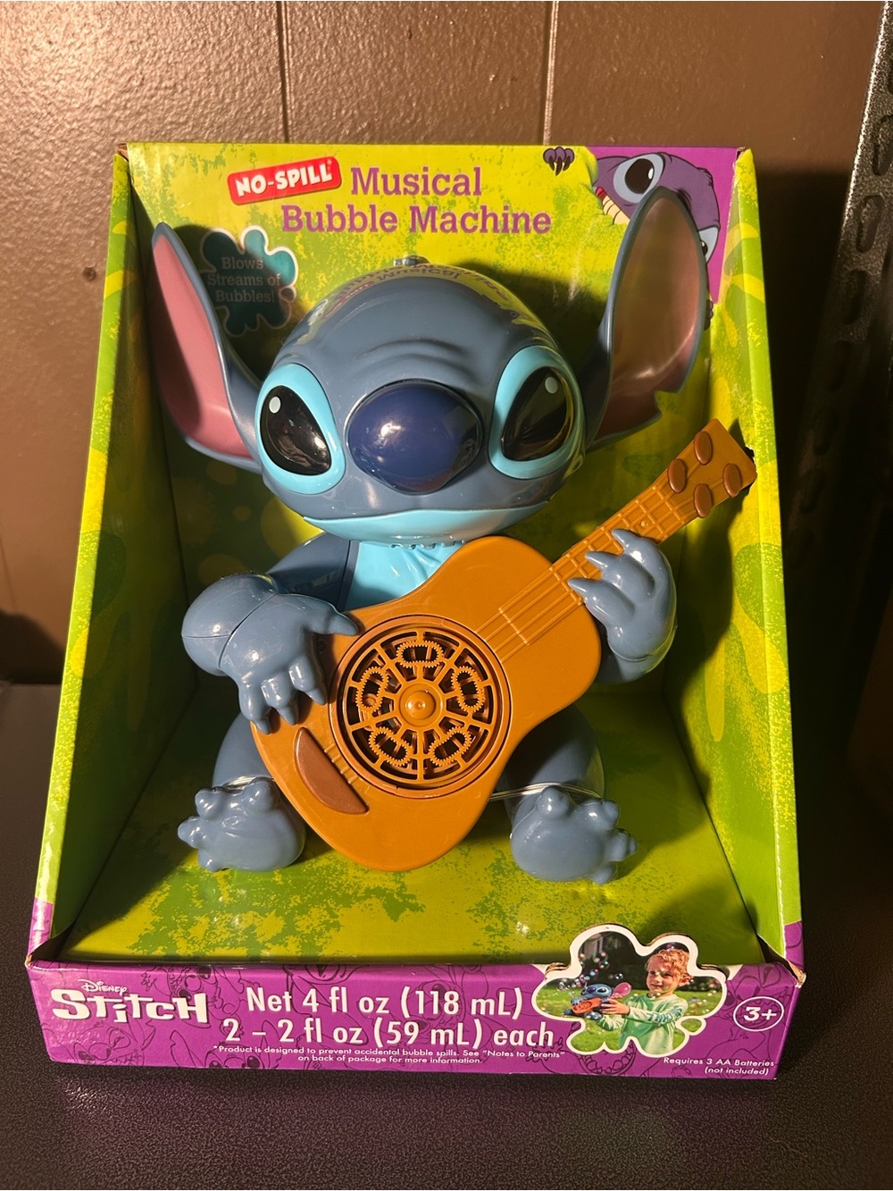 Disney Stitch Blue Bubble Guitar Toy